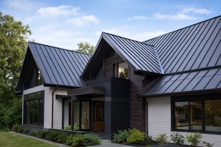 Standing seam metal roofing